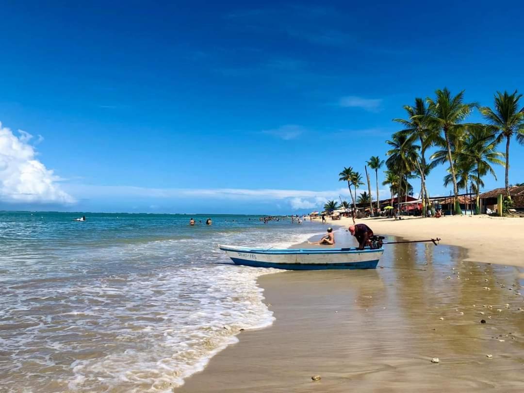 סנטה קרוז קברליה Apto Aconchegante Na Praia Coroa Vermelha מראה חיצוני תמונה